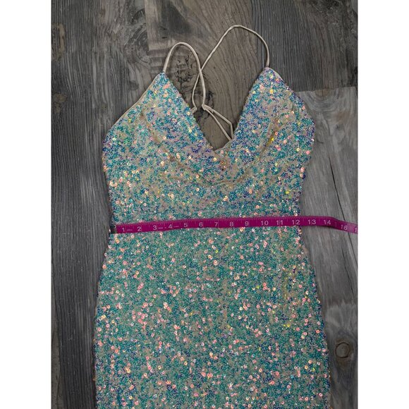 NEW Miss Avenue Sequin Dress Small Homecoming Hoco Prom Short Mini - Picture 7 of 8